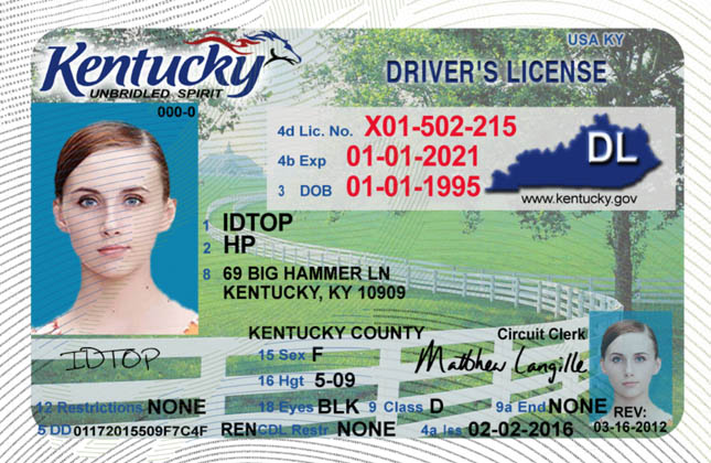 KENTUCKY Fake IDs