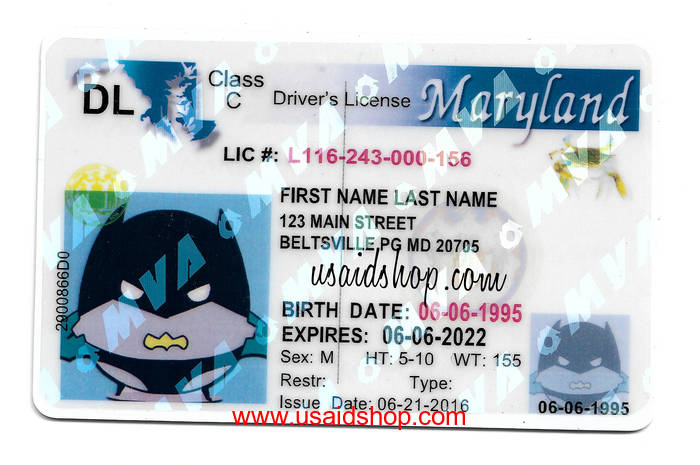 MARYLAND Fake IDs - Click Image to Close