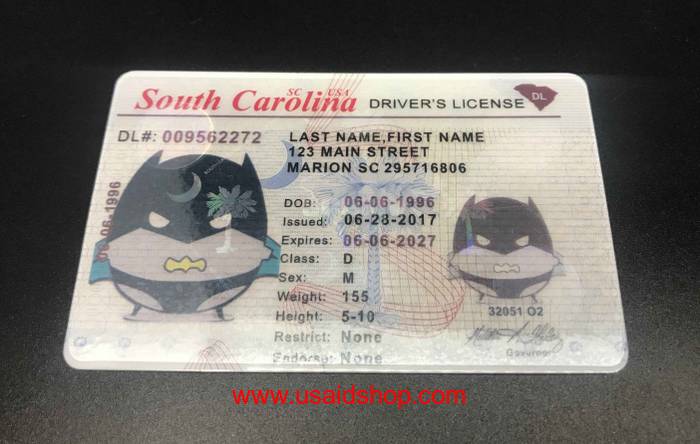South Carolina Fake IDs