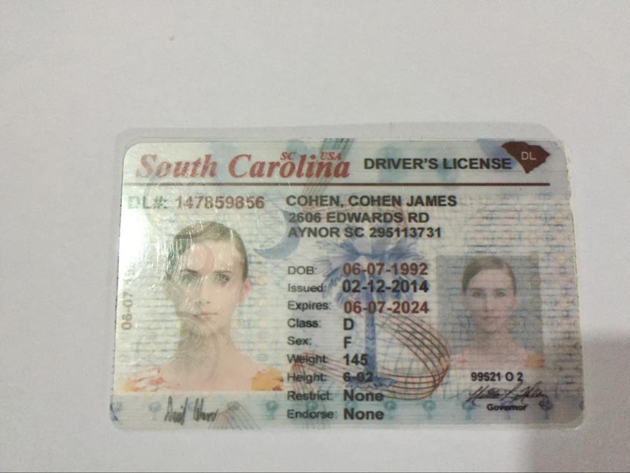 South Carolina Fake IDs