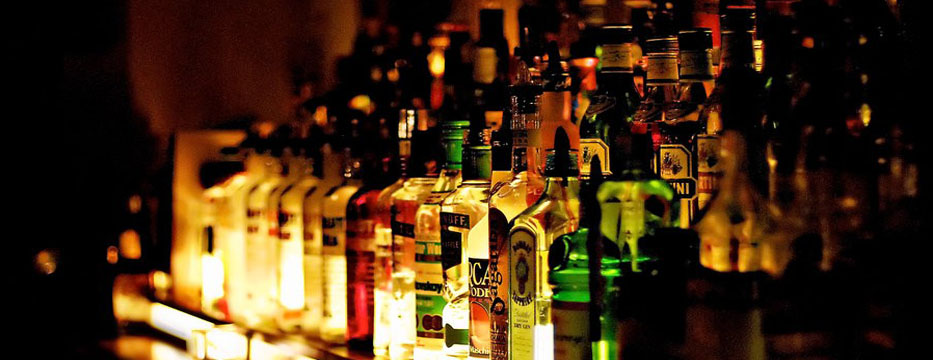 bottles bar alcohol